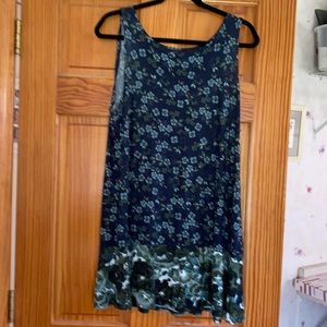 Logo layers sleeveless knit top, size med